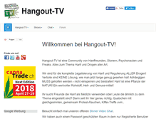 Tablet Screenshot of hangout-tv.com